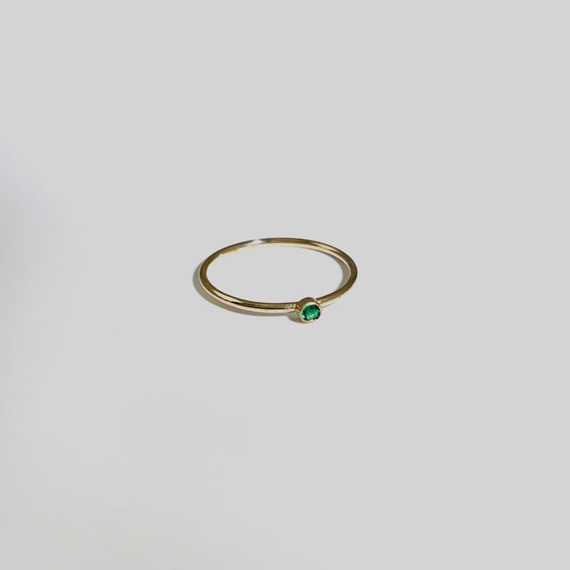Emerald Bud Ring