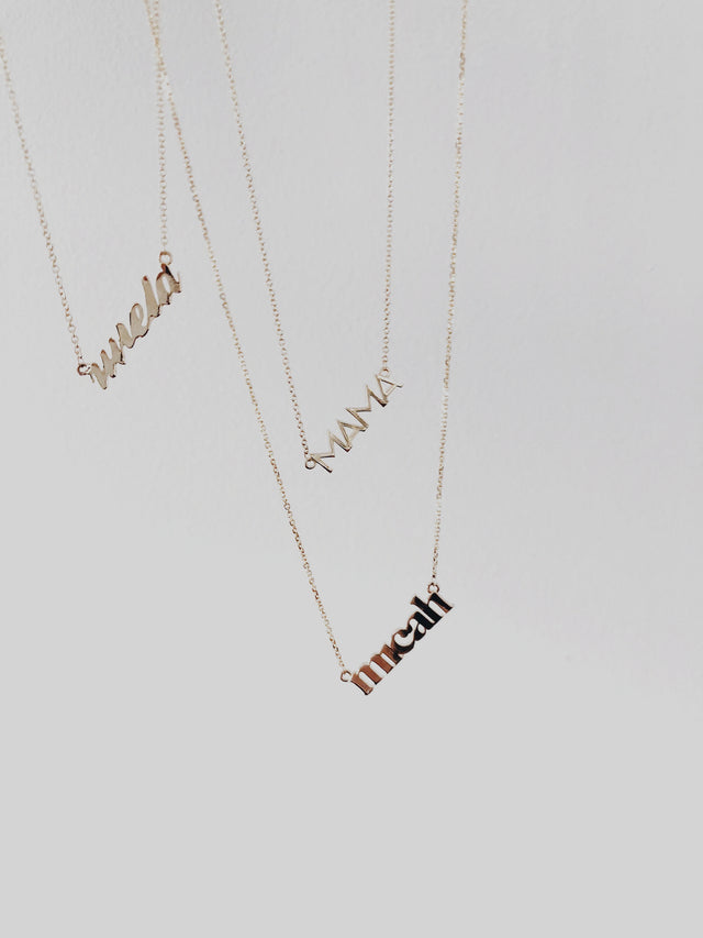 MIE Custom Nameplate Necklace