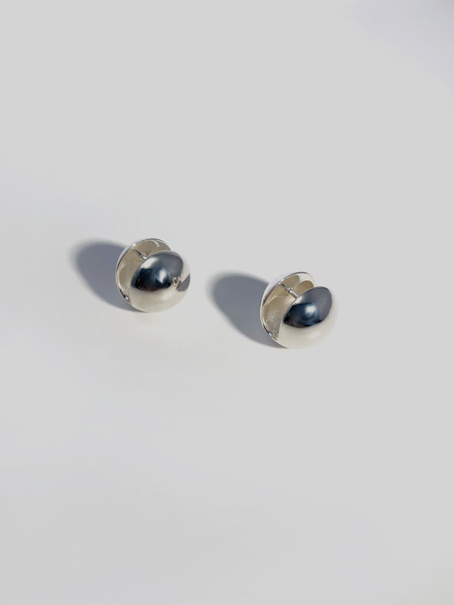 Sterling Silver Sphere Earrings
