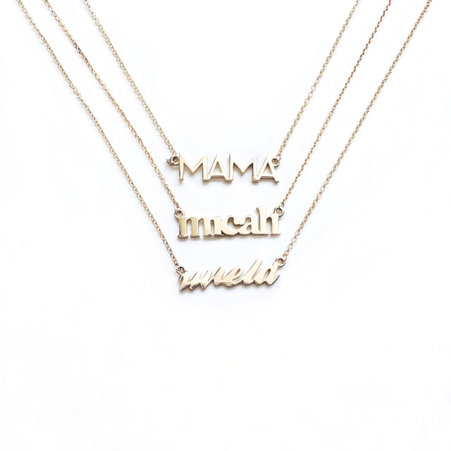 MIE Custom Nameplate Necklace