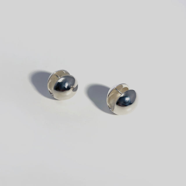 Sterling Silver Sphere Earrings