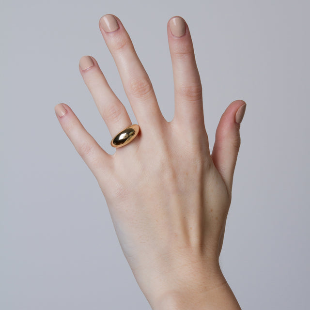 Arc Dome Ring with Diamond